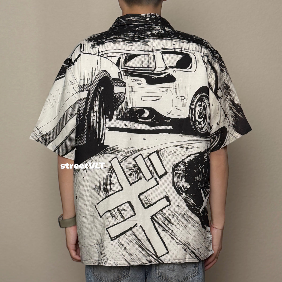 Gro Grocery Tarmac Initial D 86 vs FD Short Sleeve Shirt