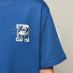 Ricky is Clown Blue and White Porcelain Applique Embroidered Tee 2 Original