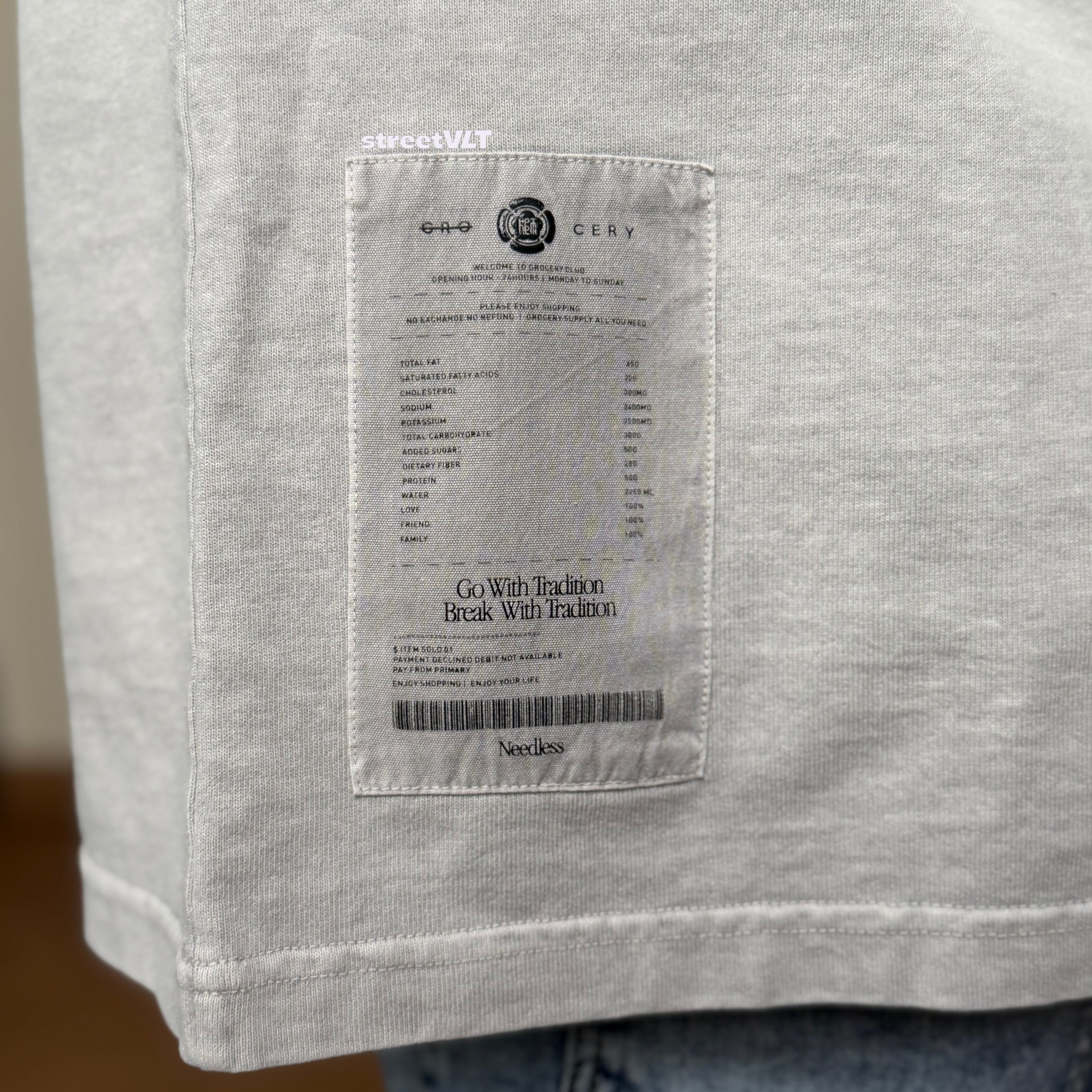 Gro Grocery Needless Washed Logo Tee