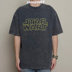 Gro Grocery Star Wars Washed Logo Invoice Tee