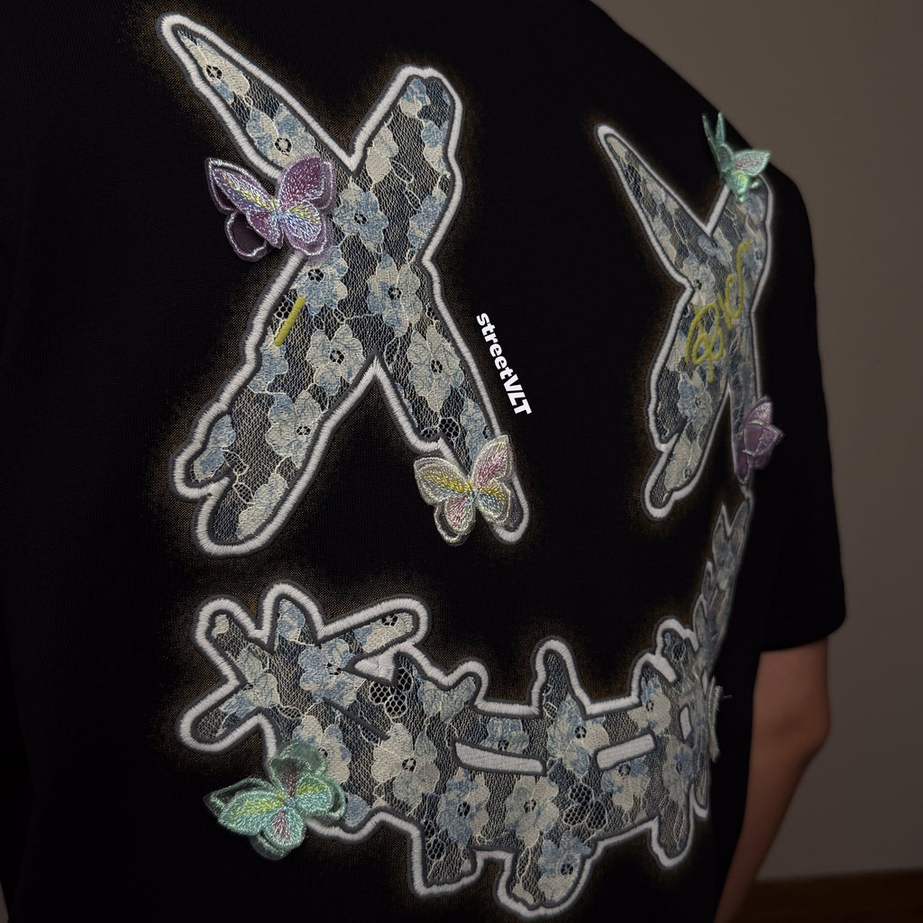 Ricky is Clown Colorful Butterfly Silk Language Tee