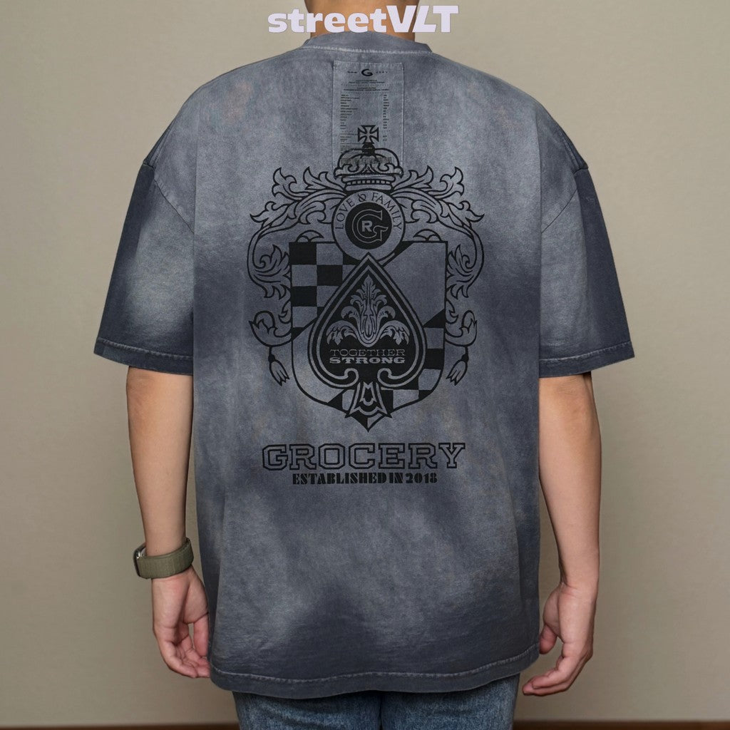 Gro Grocery x Katol Grocommunity Emblem Dirty Washed Invoice Tee