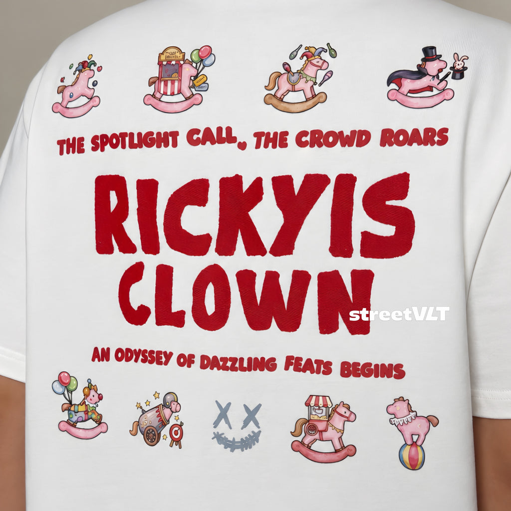 RIC Ricky is Clown Circus Embroidered Tee