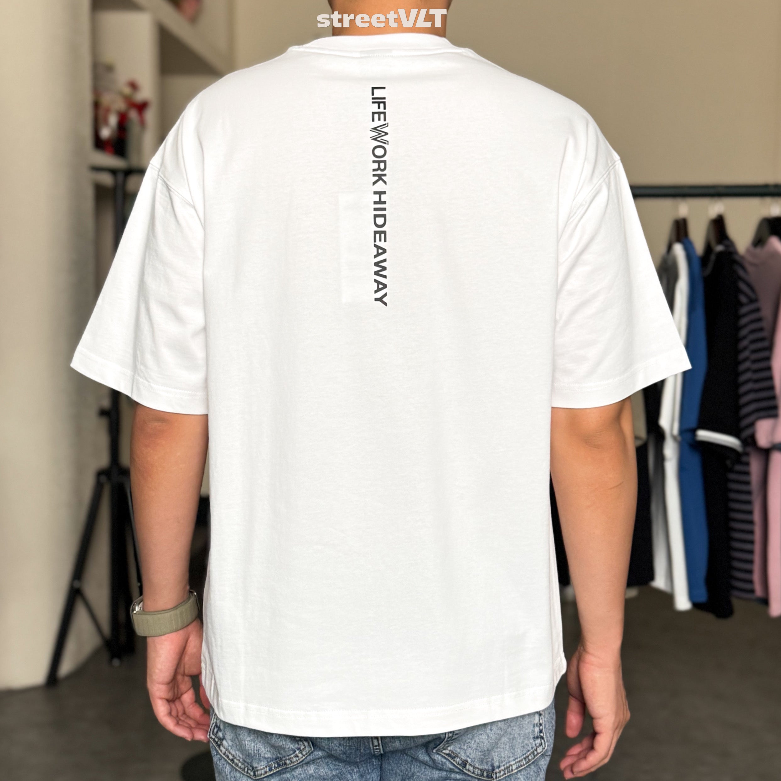 Life Work Korea Figure Hipdog Embroidered Tee