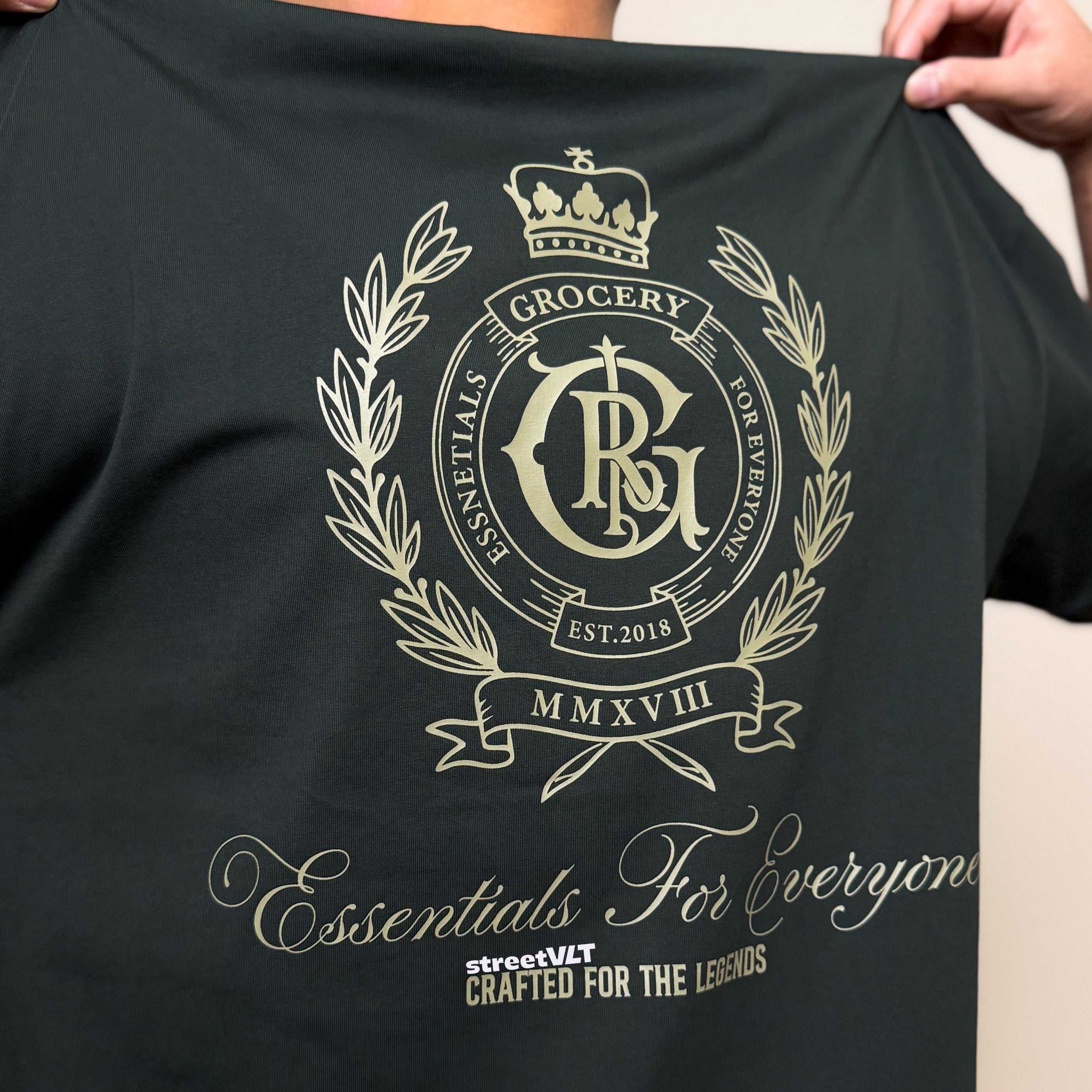 Gro Grocery College Emblem Graphic Tee