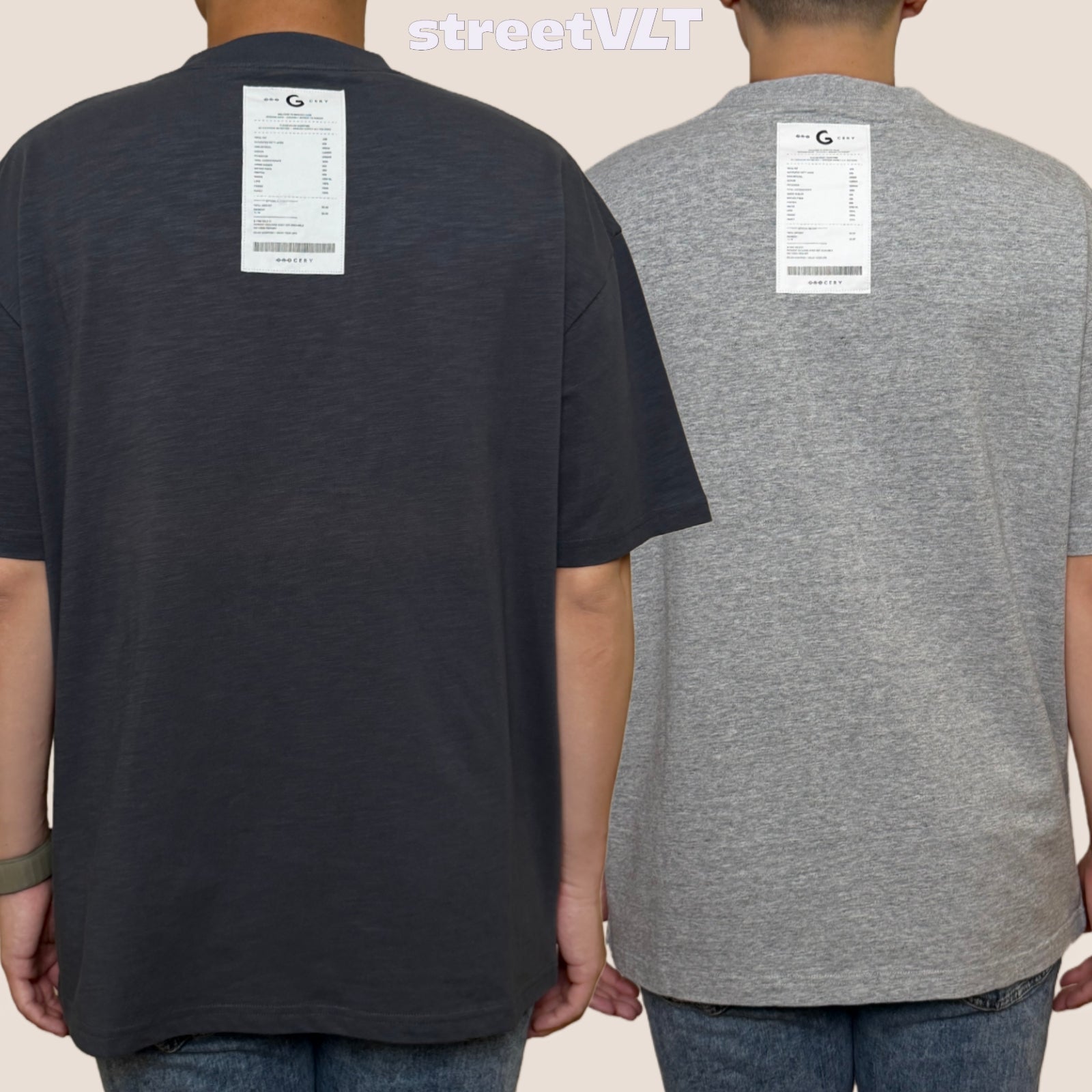 Gro Grocery 001 Invoice Grey Tee