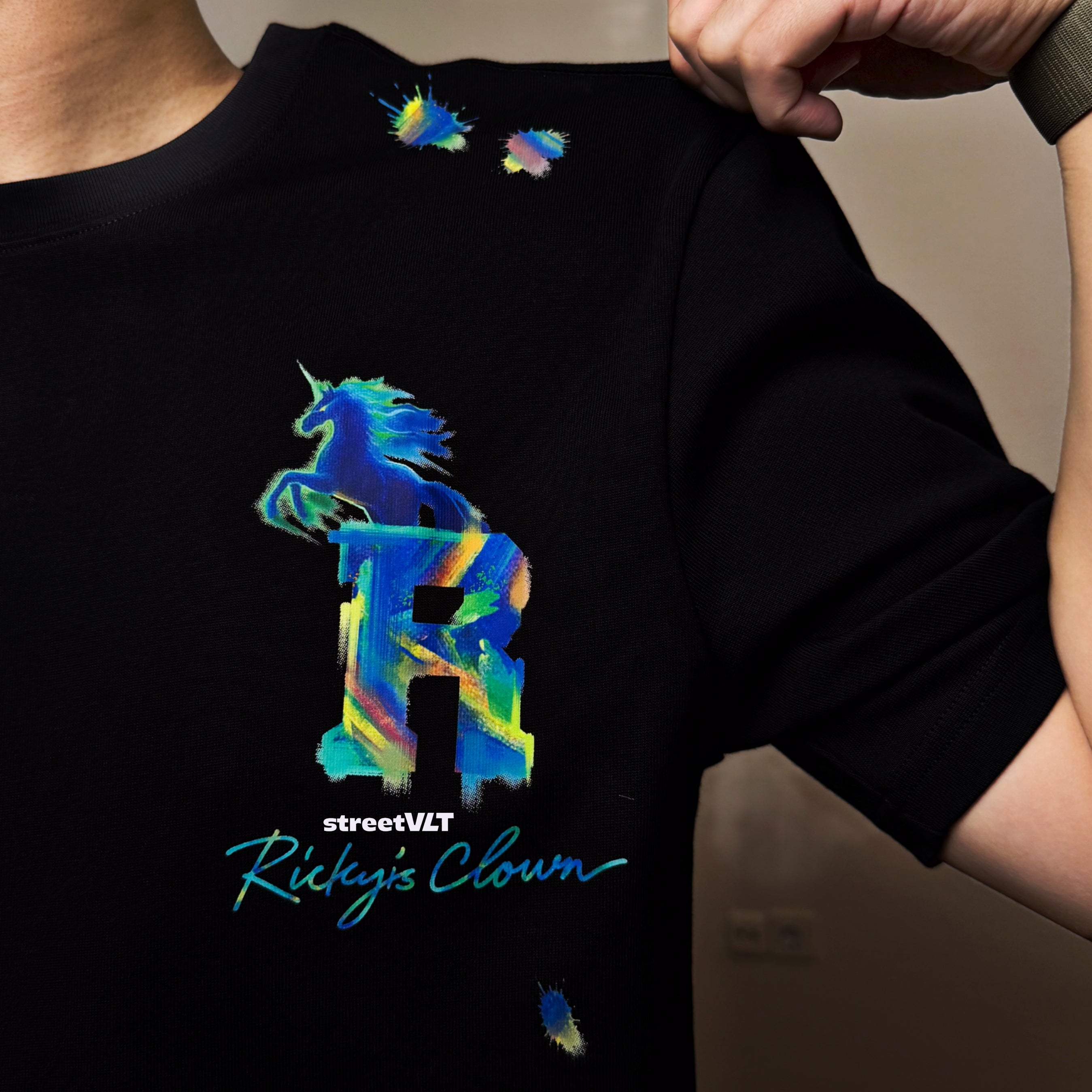 Ricky is Clown Painted Unicorn Tee