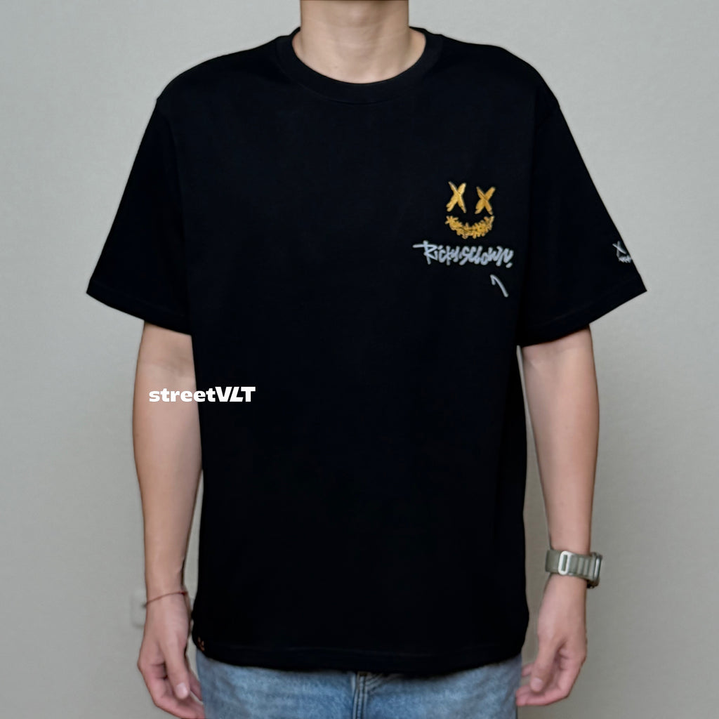 Ricky is Clown Gold Powder Dragon Embroidered Tee