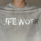 Life Work Korea Tape Graphic Vintage Tee