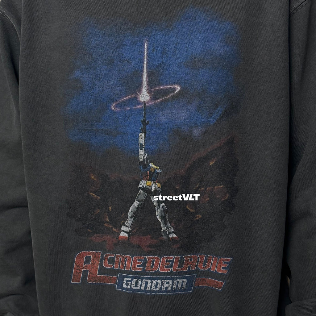 ADLV Mobile Suit Gundam Last Shooting Pigment Washing Sweatshirt Acme De La Vie