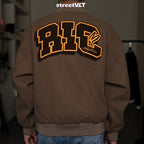 Ricky is Clown Swirl Bunny Wool Varsity Jacket