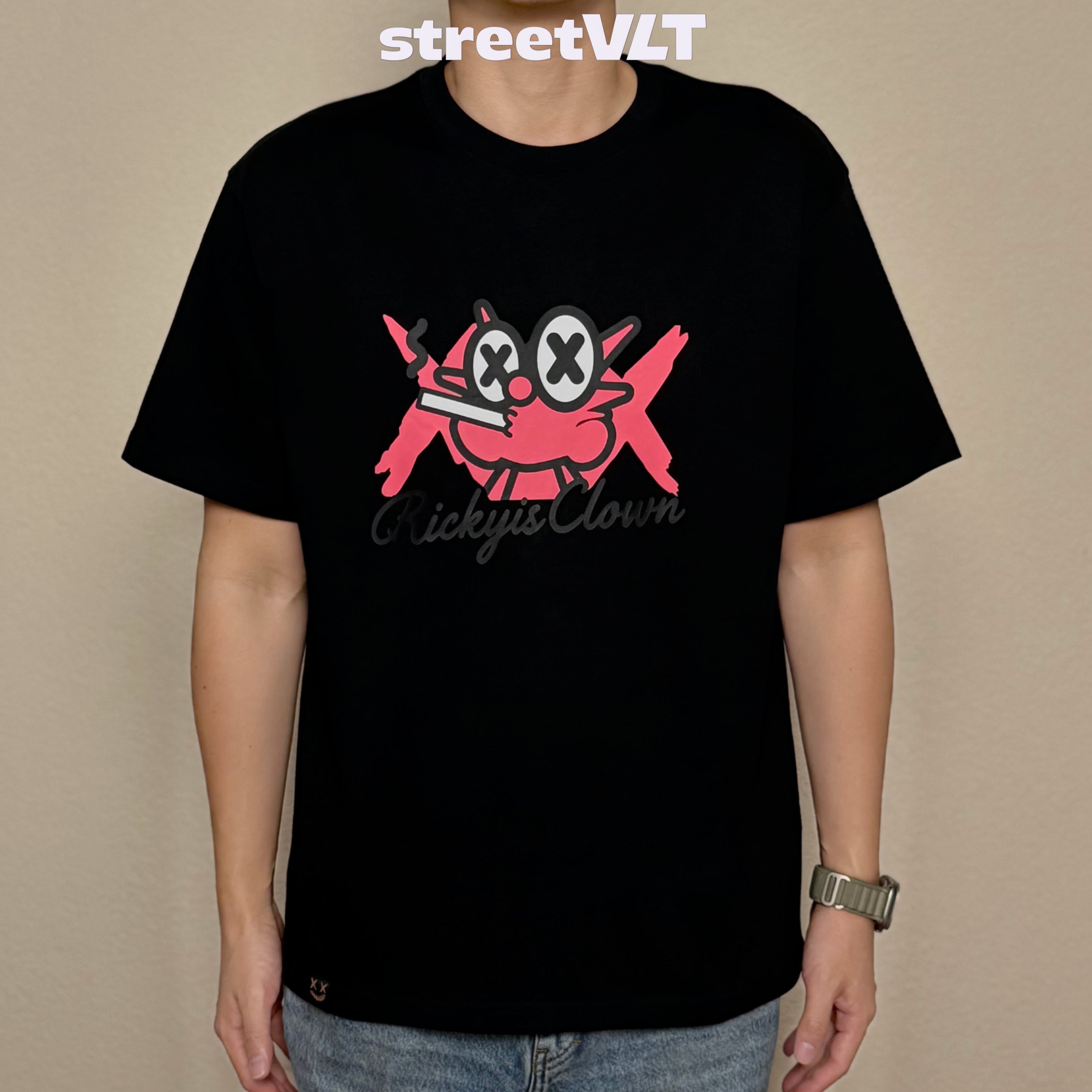 Ricky is Clown Pineapple Head Loves Chic Tee