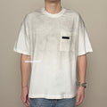 Life Work Korea Vintage Spray Pocket White Tee