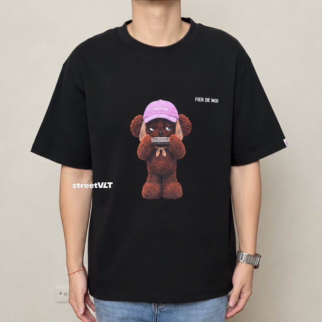 Fier De Moi Harmonica Bear Tee