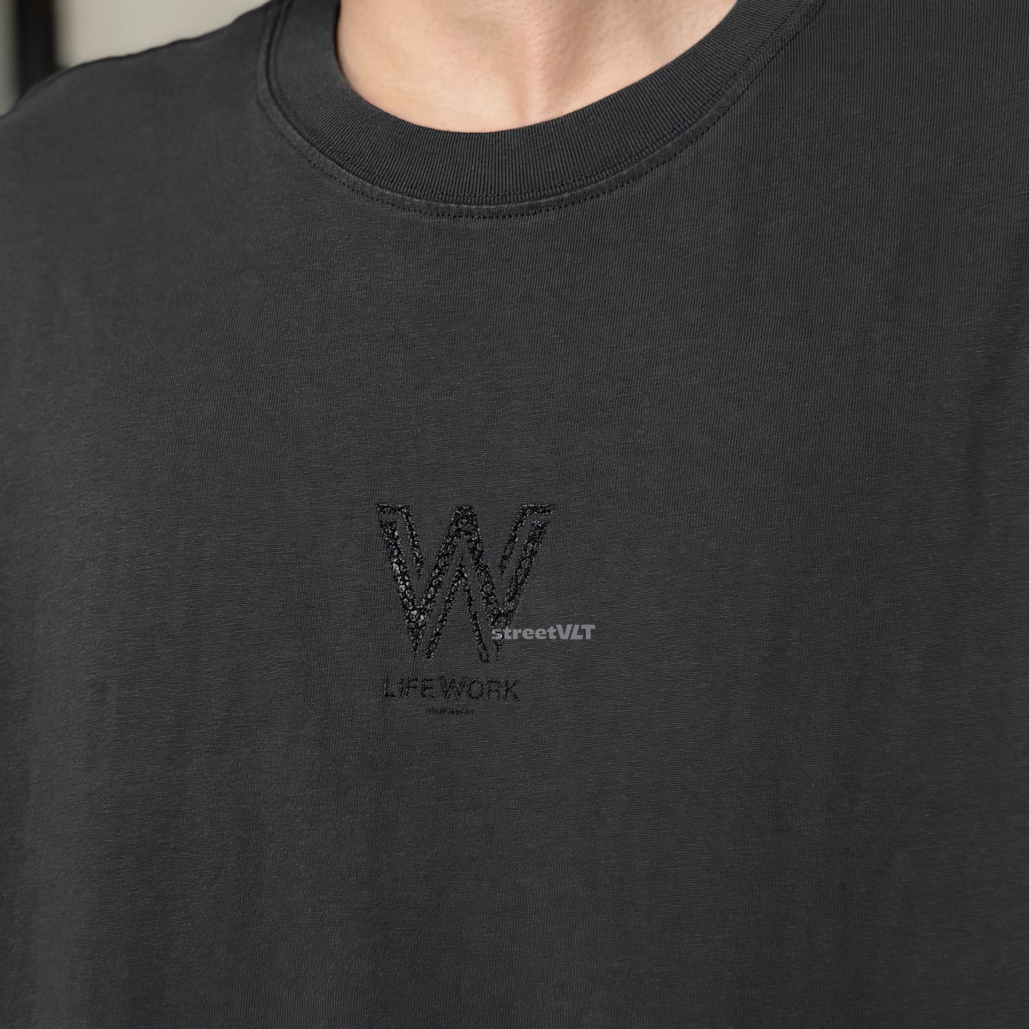 Life Work Korea Vintage Washed W Logo Tee