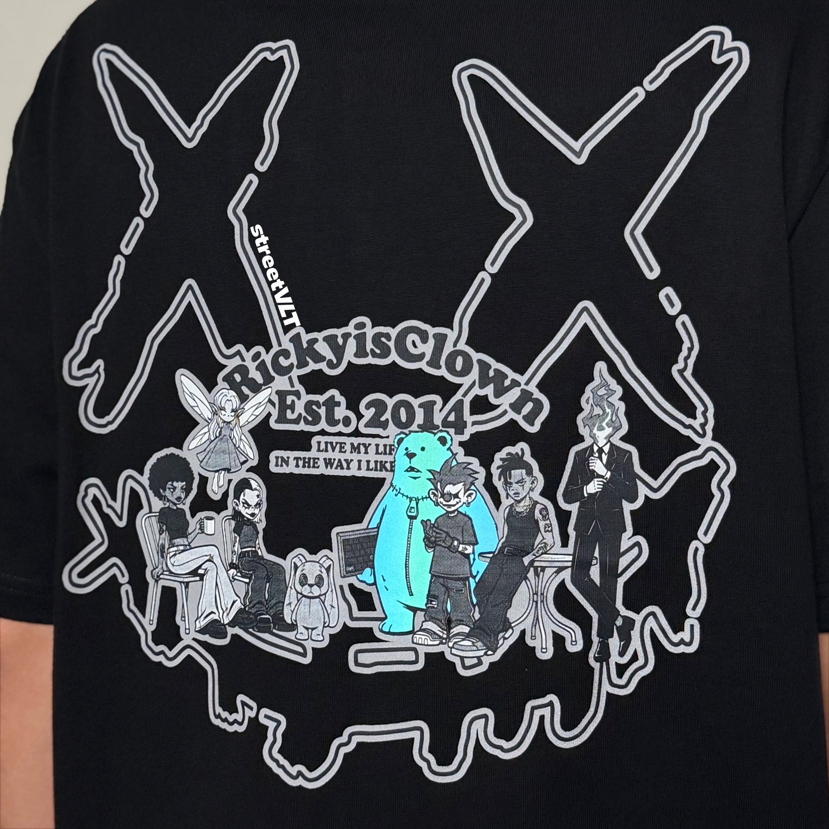 Ricky is Clown Paradise Refletive Tee