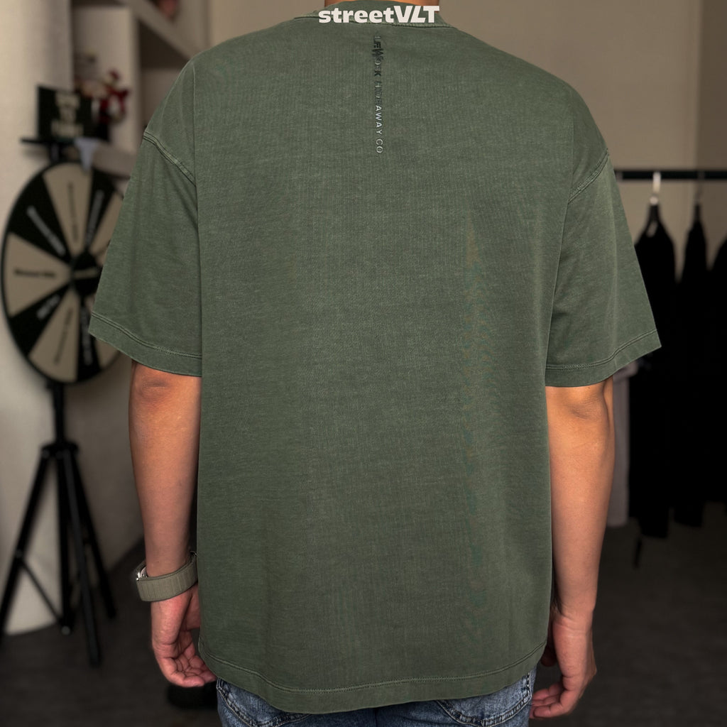 Life Work Korea Washed Small Logo Silicone Radog Tee