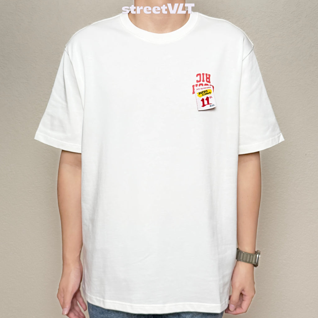 Ricky is Clown 11th Never Die Letter Print Tee