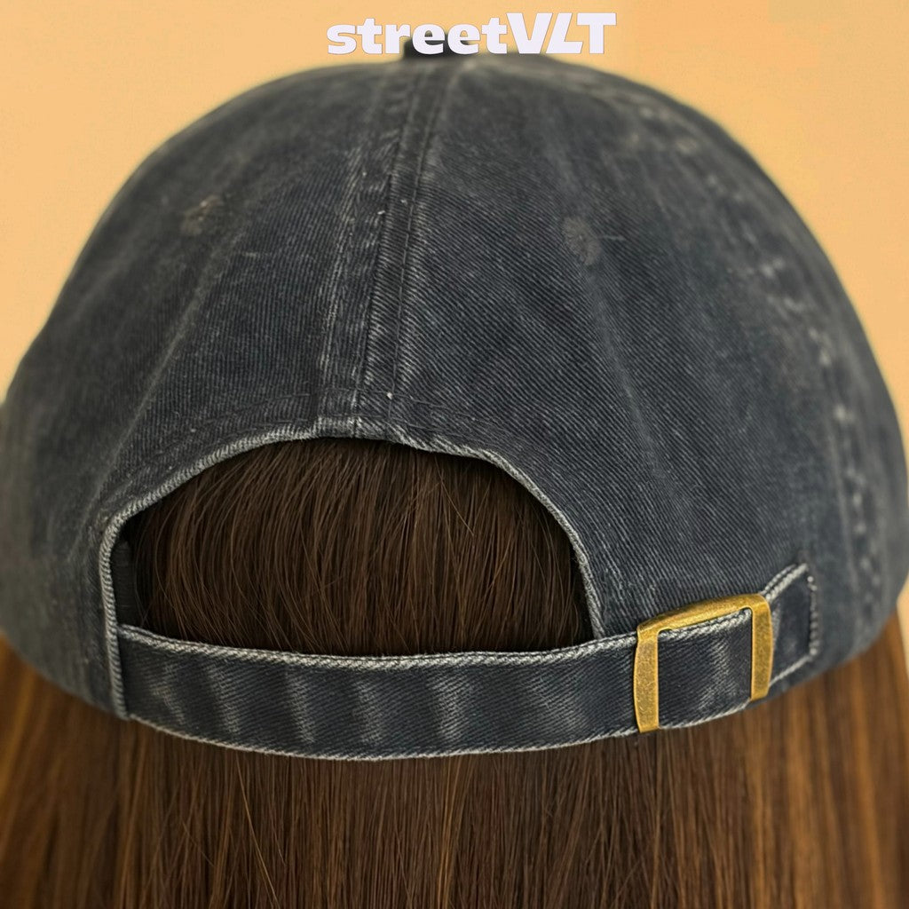 Gro Grocery Washed Two Tone College Logo Emberoidery Cap