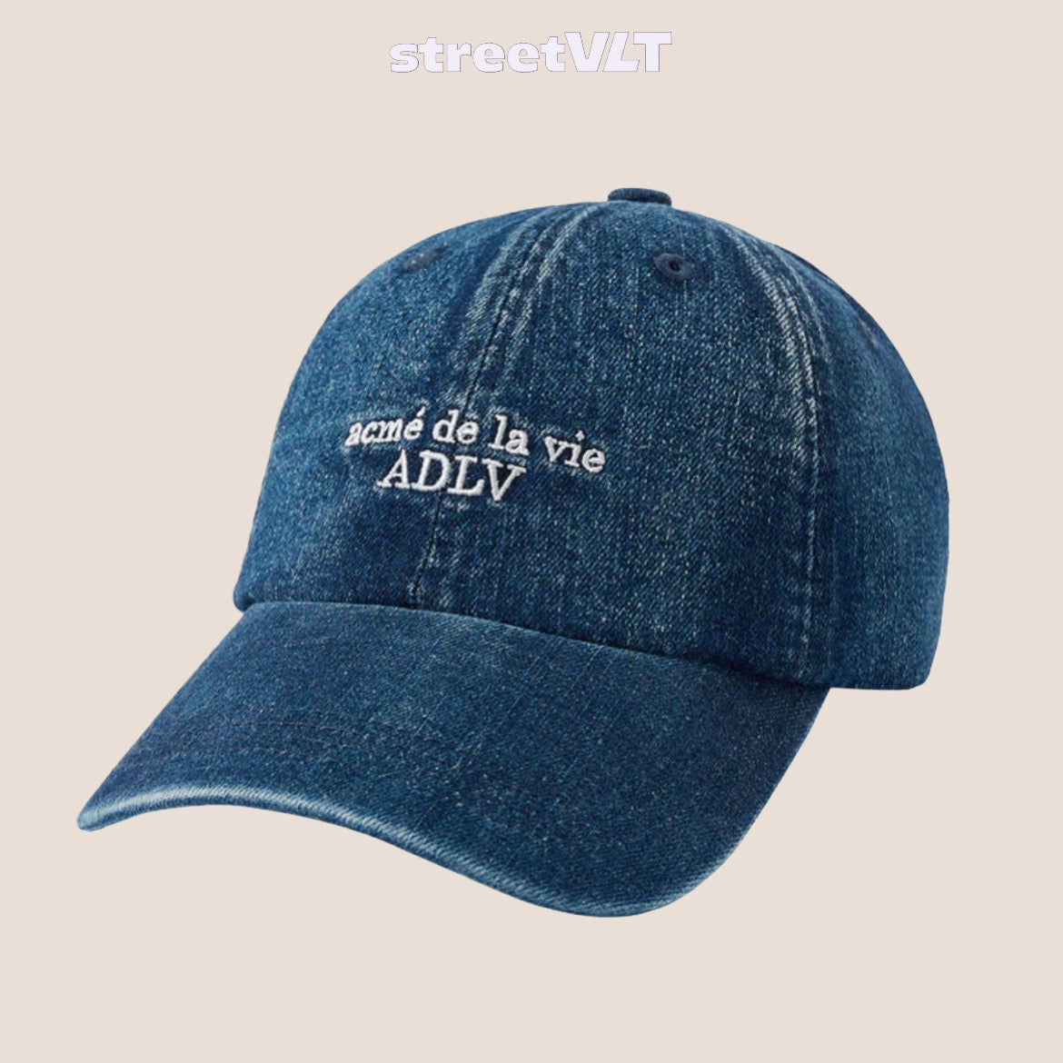 ADLV Basic Logo Season 3 Ball Cap Dark Blue Acme De La Vie