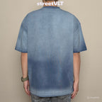 Gro Grocery Washed College Patchwork Sun Faded  Tee