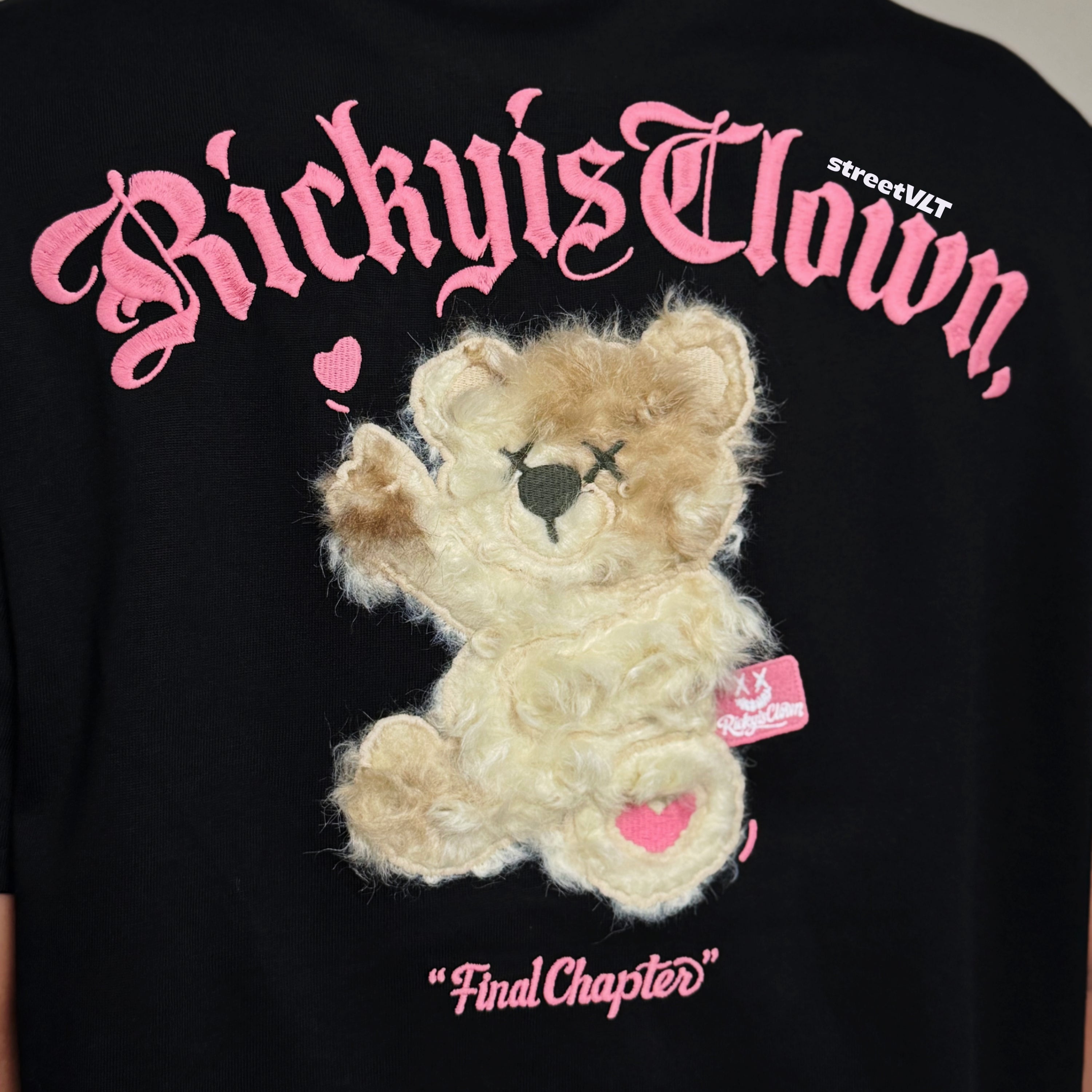 Ricky is Clown Hug Bear Pocket Tee