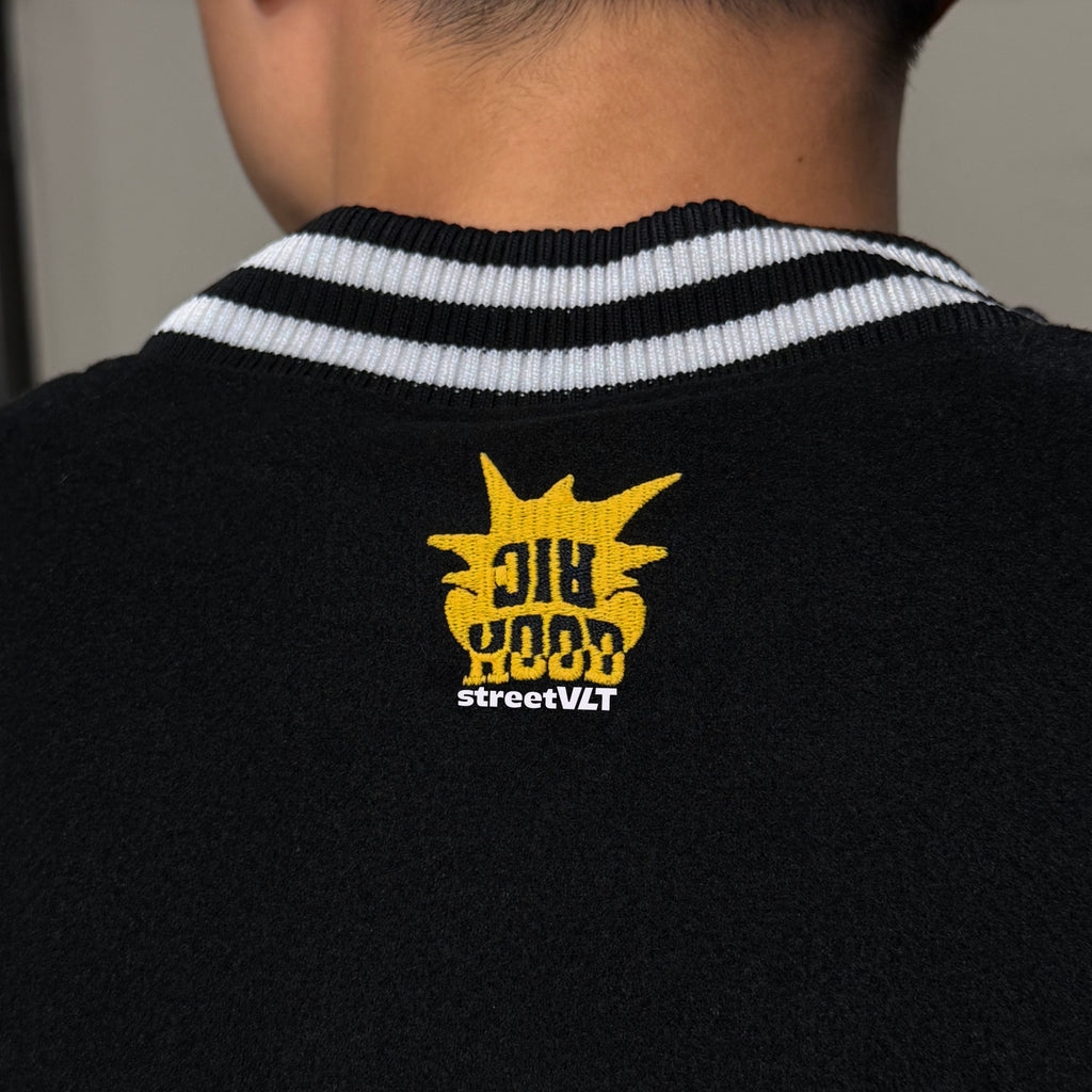 Ricky is Clown Pineapple Head Towel Baseball Varsity Jacket