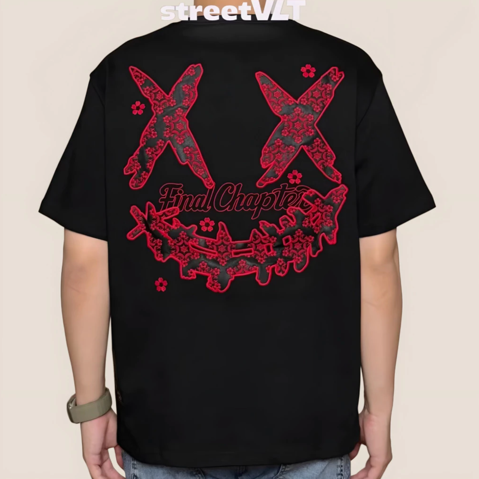 RIC Ricky is Clown New Year Floral  Embroidered Tee Original