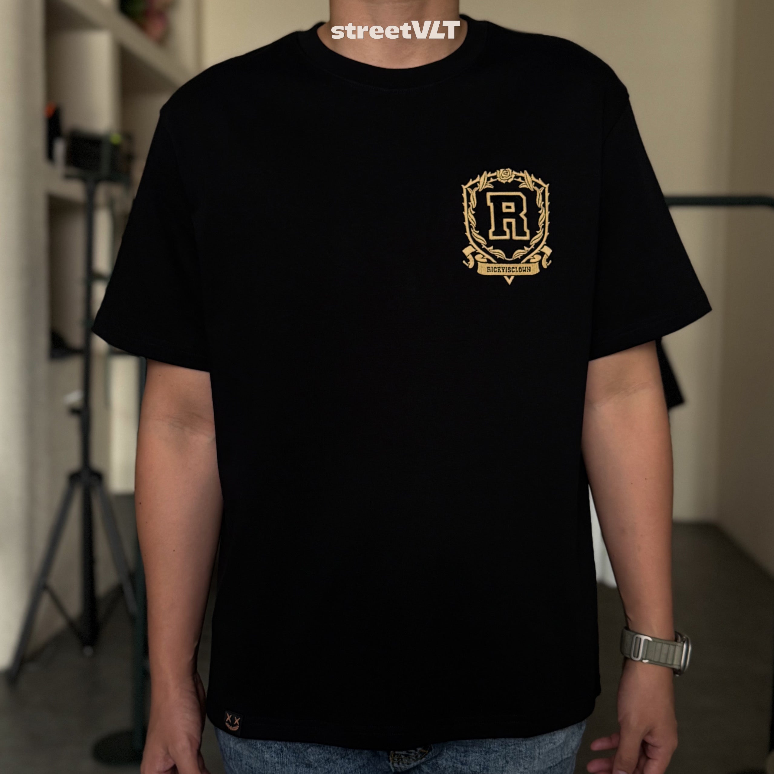 Ricky is Clown Golden Briar Thorn Bush Embroidered Tee
