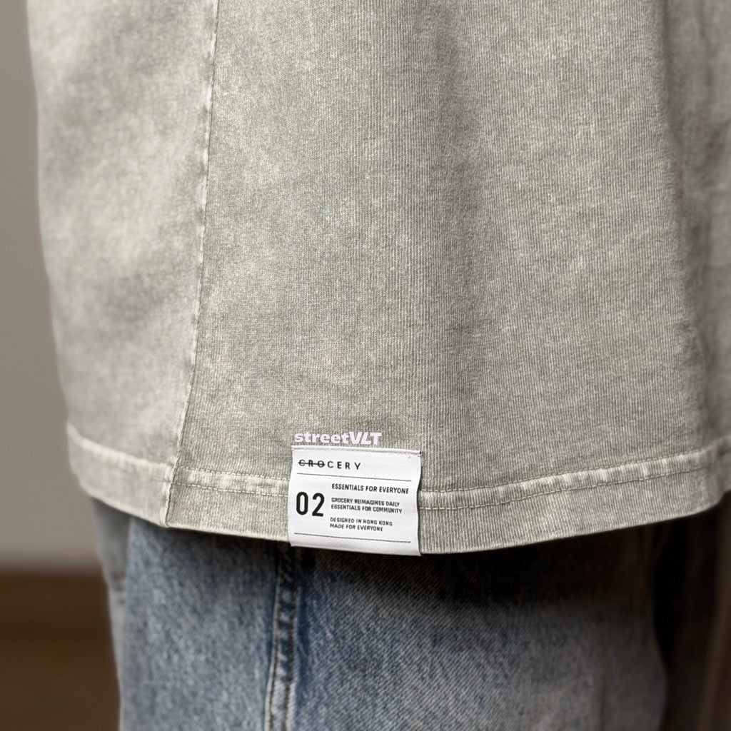 Gro Grocery Small Logo Washed Tee