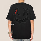 RIC Ricky is Clown Black Mamba Diablo Snakeskin Embroidery Black Tee