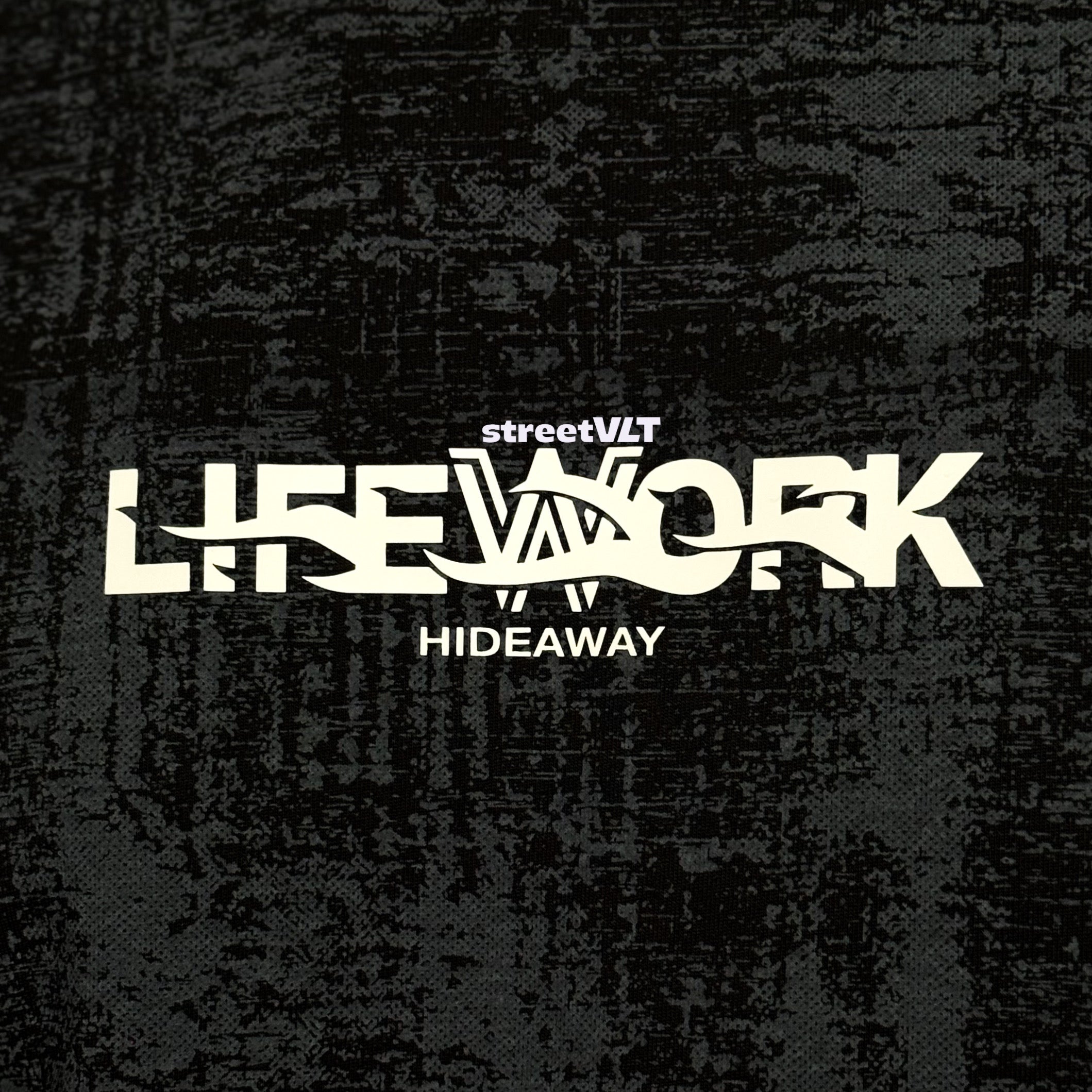 Life Work Korea Fog Font Tee