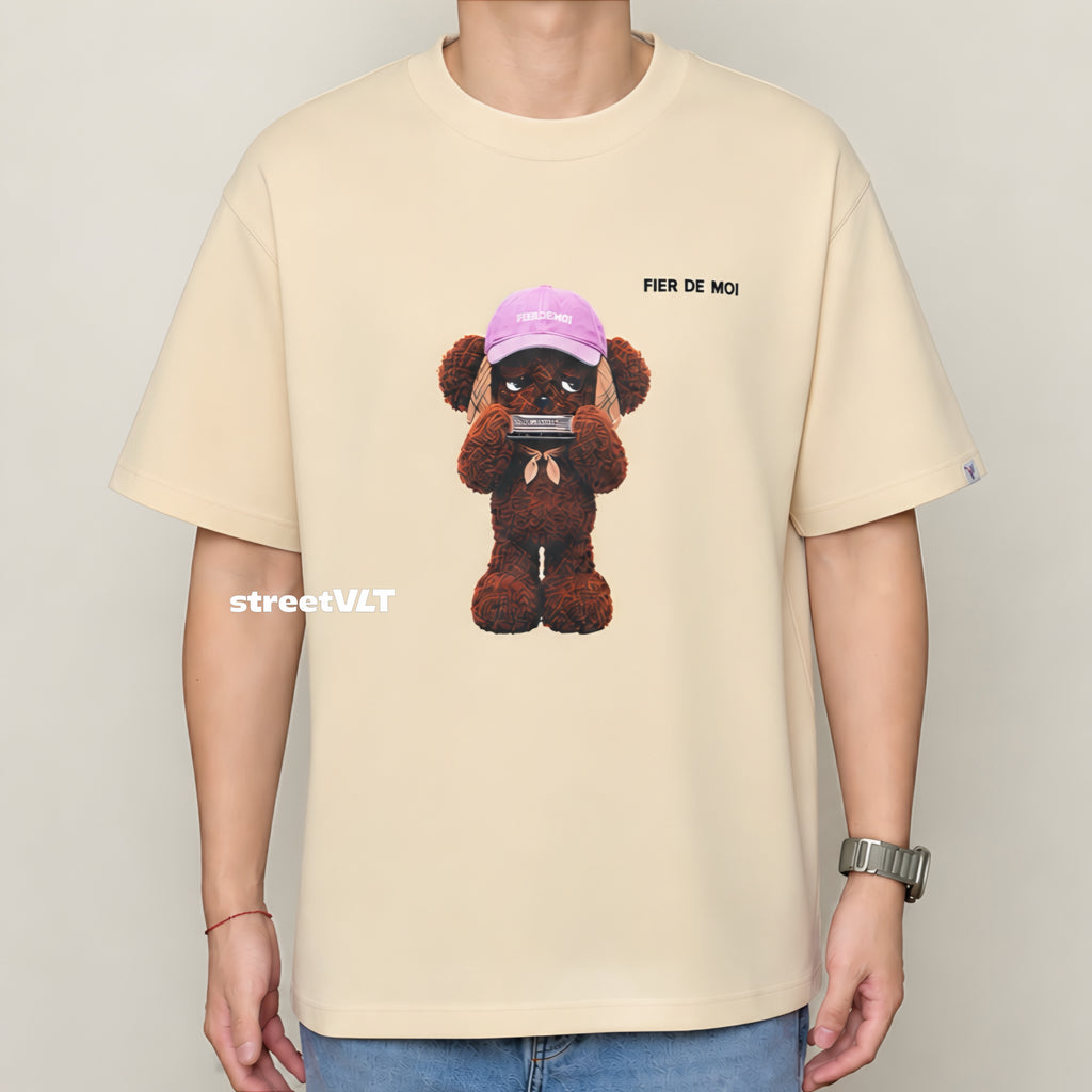 Fier De Moi Harmonica Bear Tee