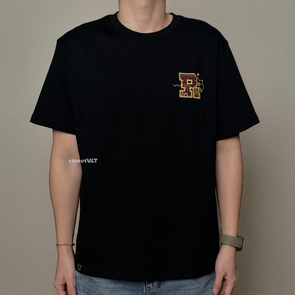 Ricky is Clown Sun Tribe Embroidered Applique Tee