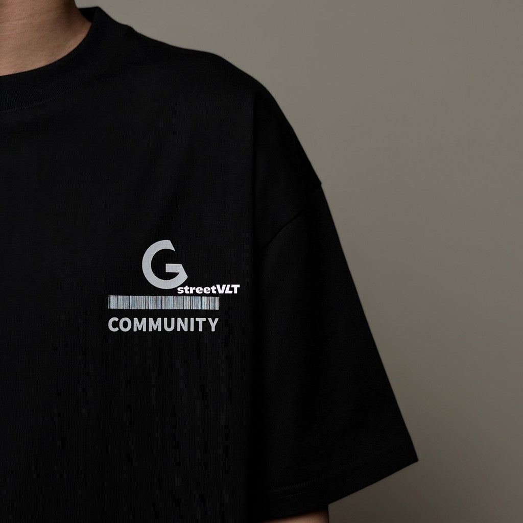 Gro Grocery Chinese Calligraphy Community Invoice Tee