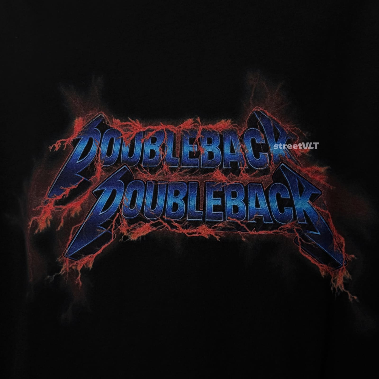 Doubleback Thunder Logo Oversized Black Tee