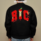 Ricky is Clown Bitten Apple Baseball Varsity Jacket
