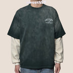 Gro Grocery Washed Layered Long Top Tee
