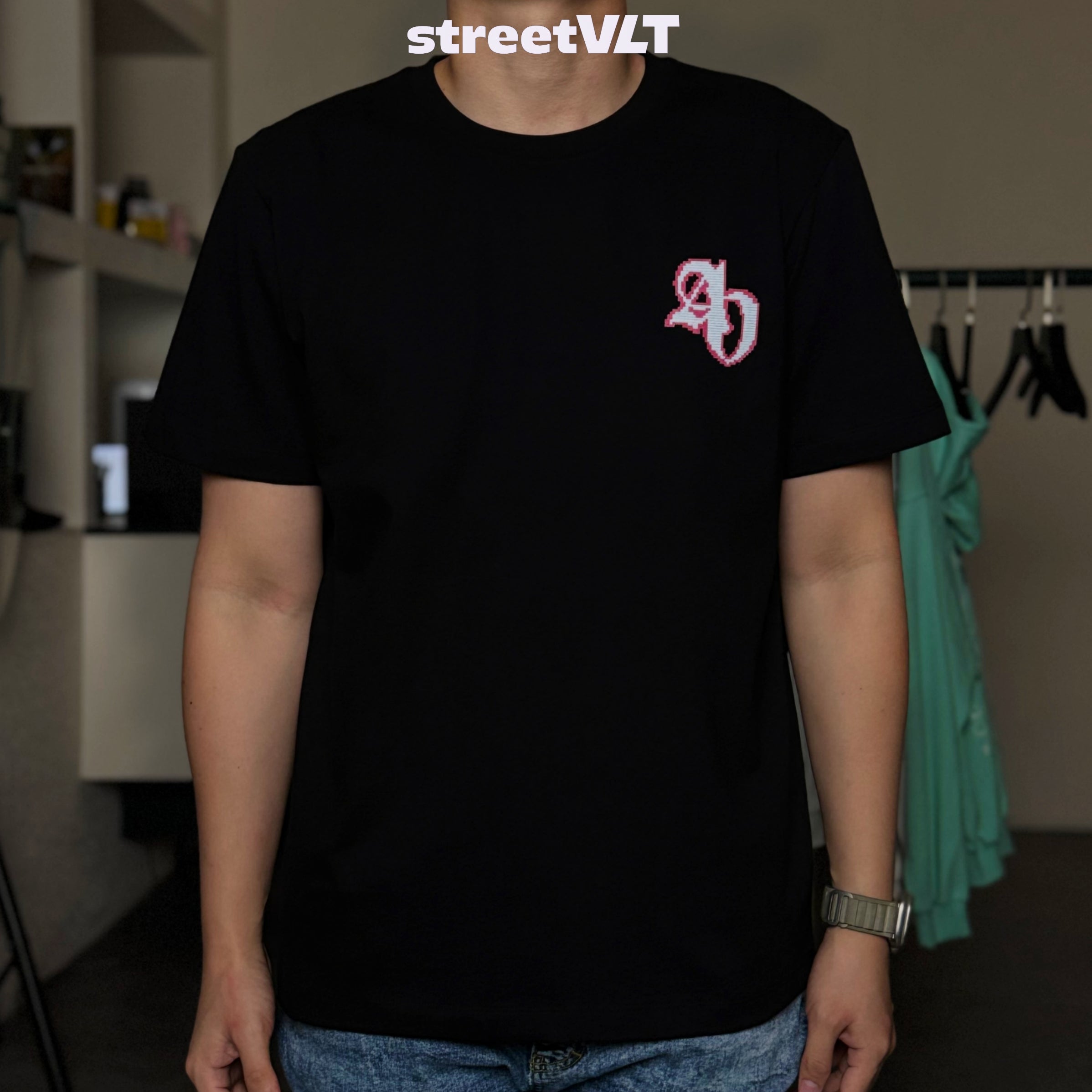 ADLV Block Pixel Logo Short Sleeve T-Shirt