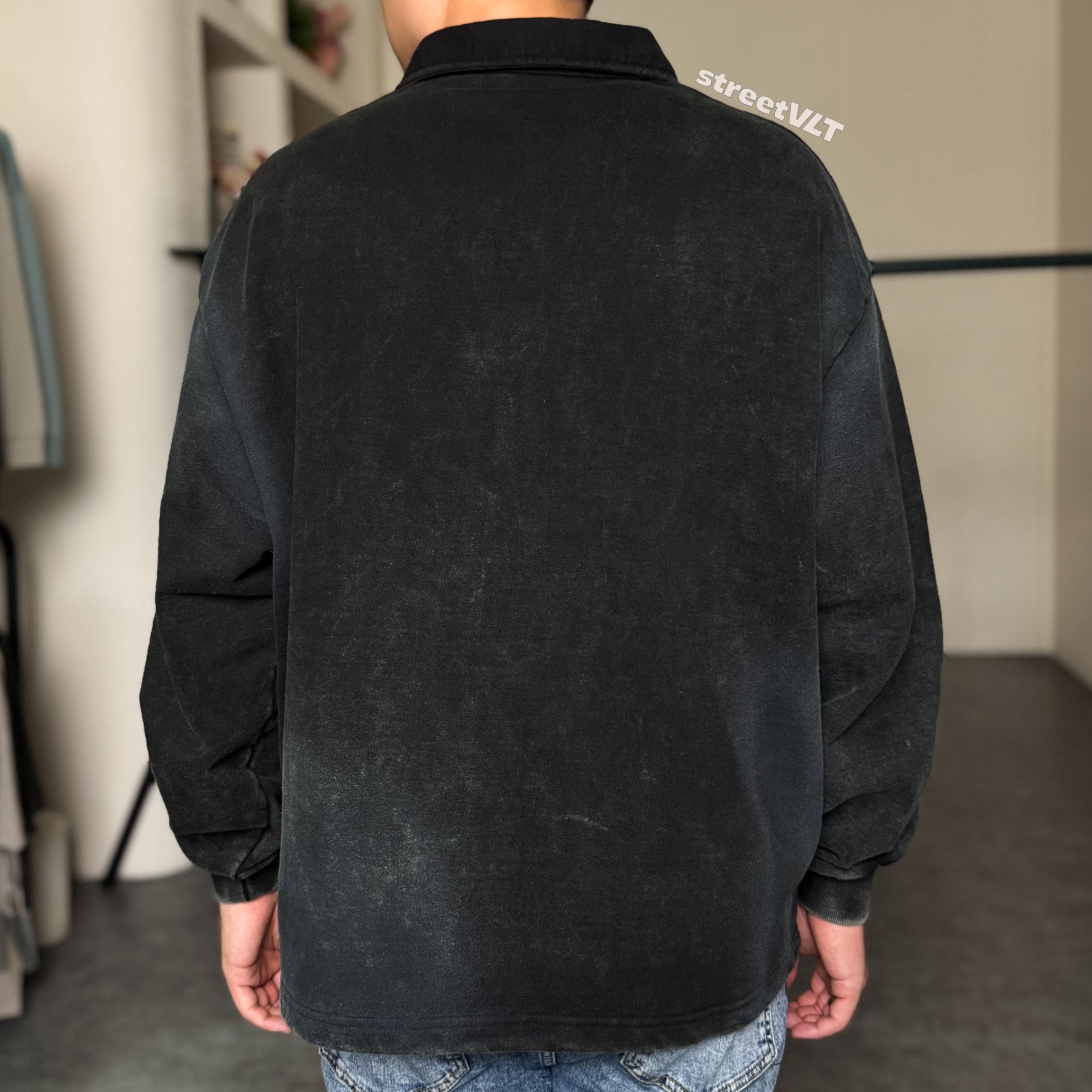 ADLV Washing Embro Rugby Sweatshirt