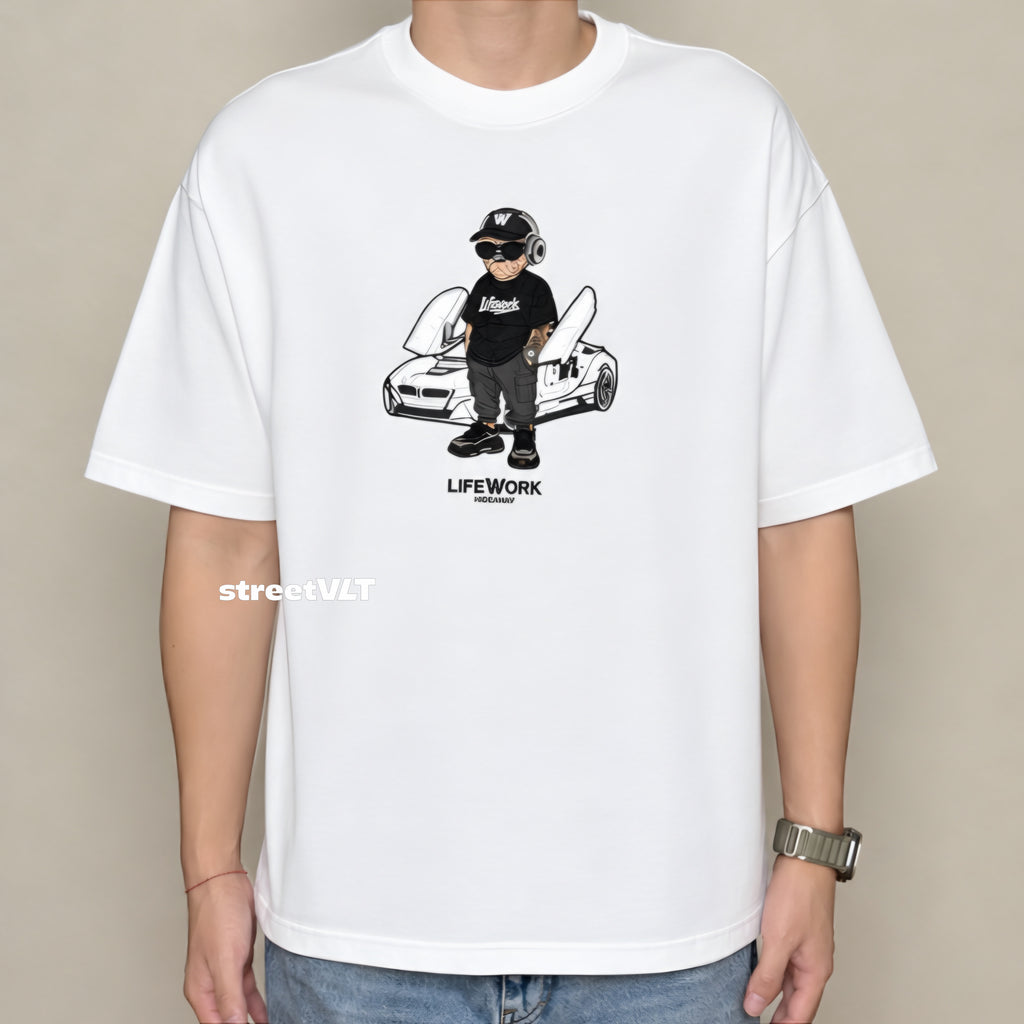 Life Work Korea Supercar Hipdog Tee