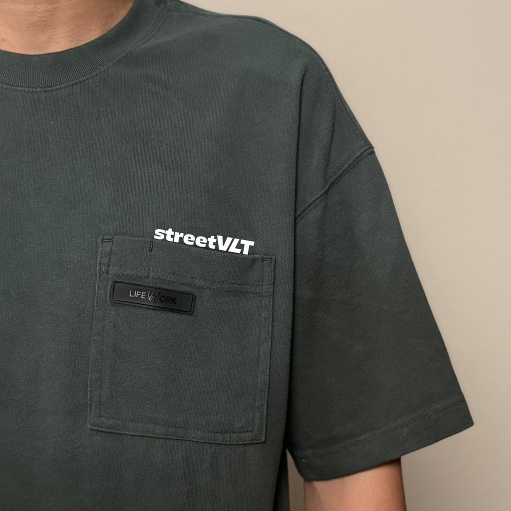 Life Work Korea Vintage Spray Pocket Tee