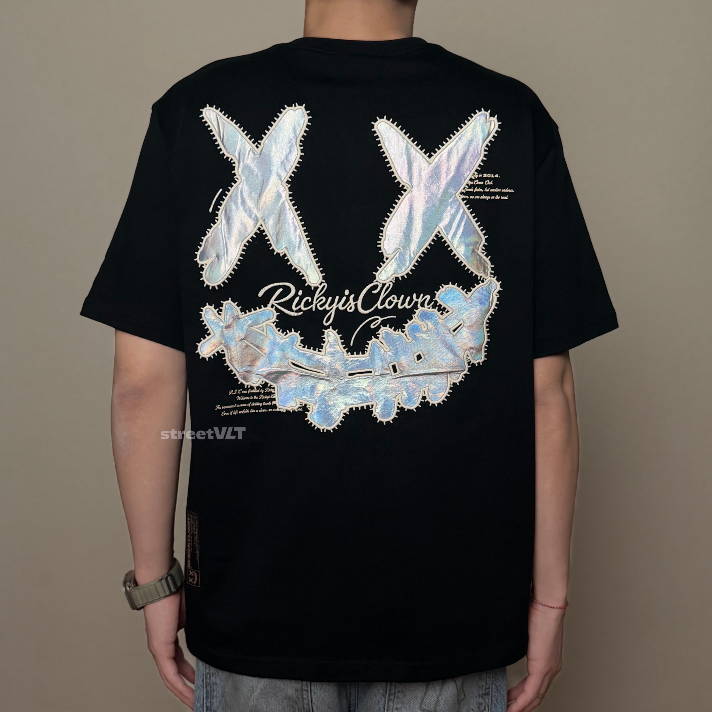 Ricky is Clown Light Wing Iridescent Tee