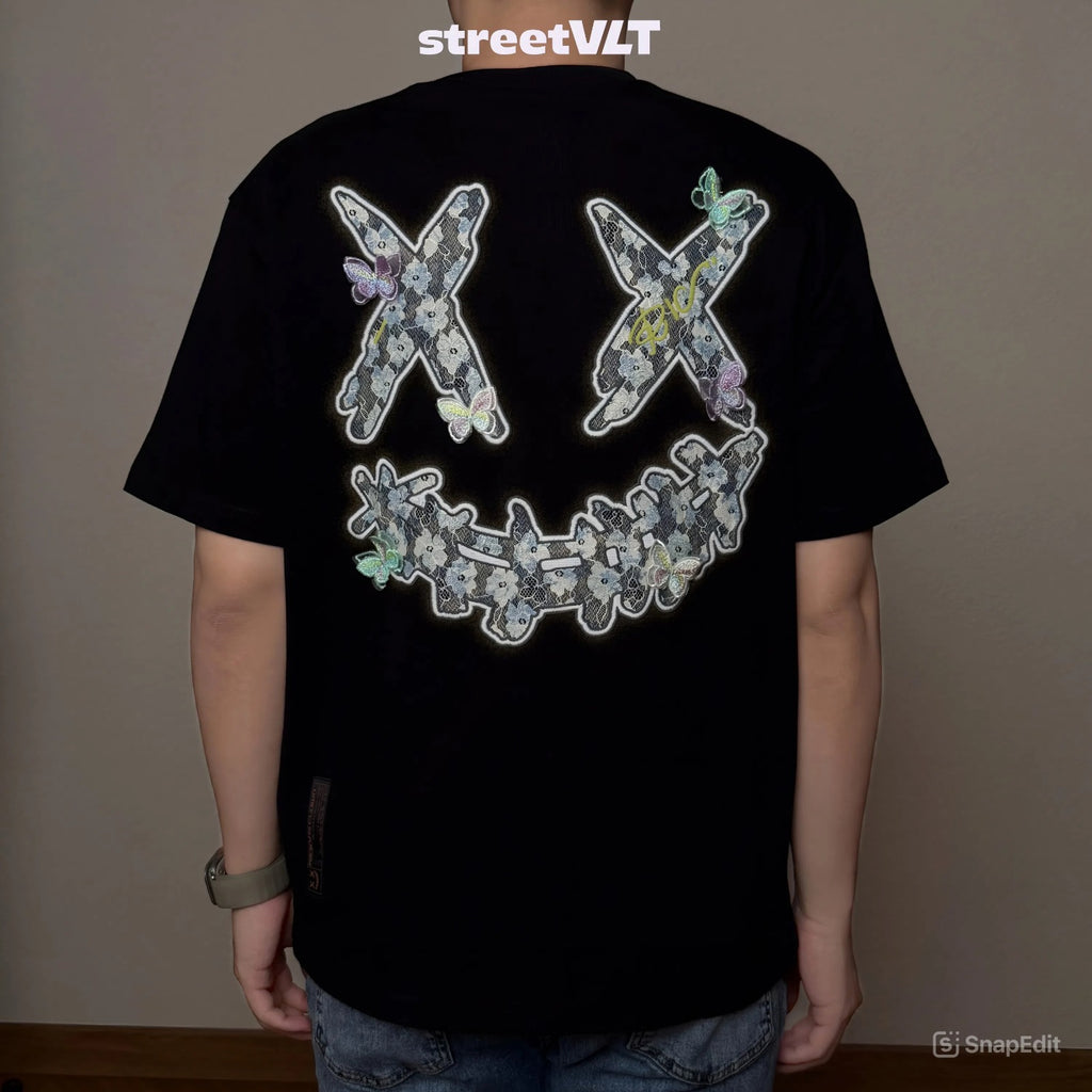 Ricky is Clown Colorful Butterfly Silk Language Tee