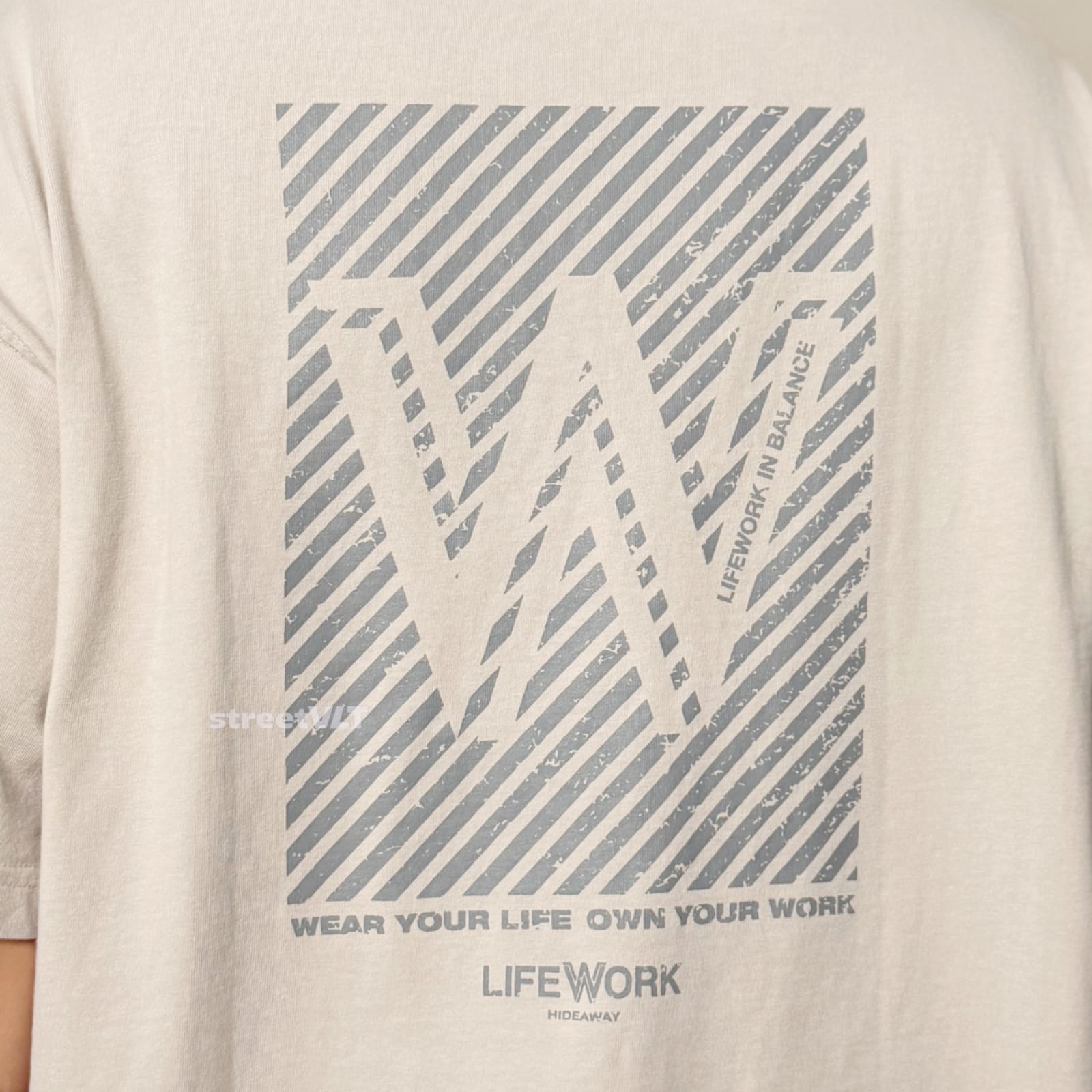 Life Work Korea Vintage Washed W Logo Tee