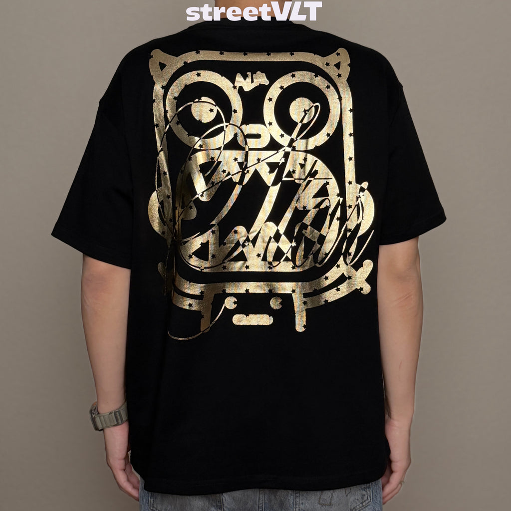 Calmmind Gold Foil Metallic Monster Graphic Tee