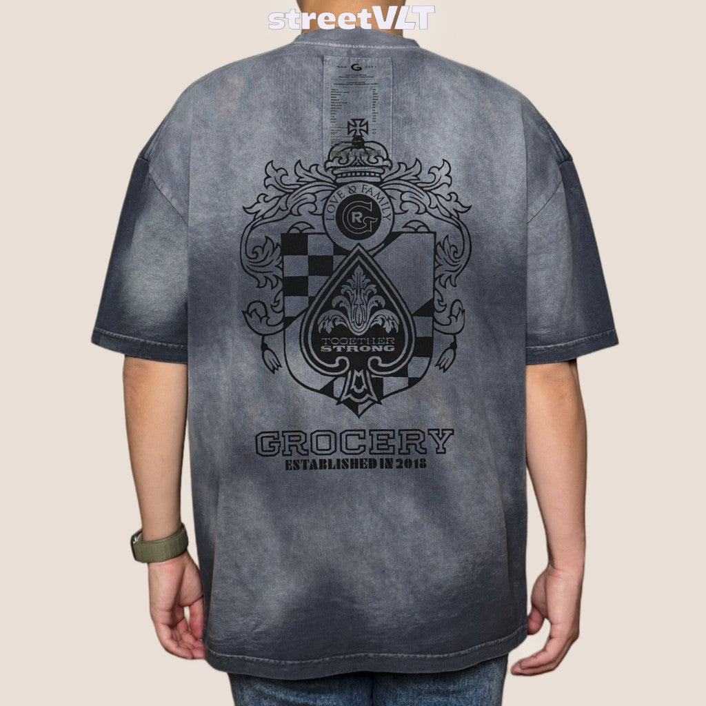 Gro Grocery x Katol Grocommunity Emblem Dirty Washed Invoice Tee