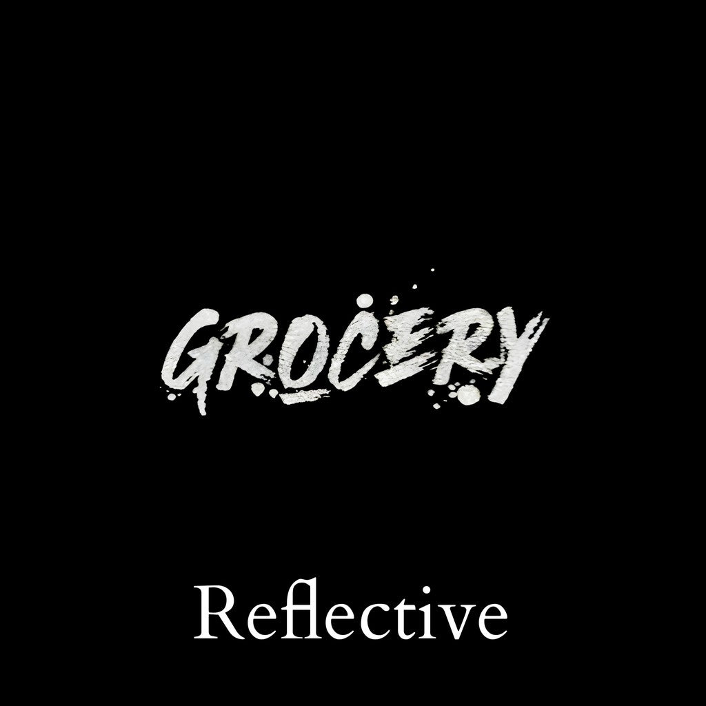 Gro Grocery Chinese Calligraphy Invoice Reflective Tee