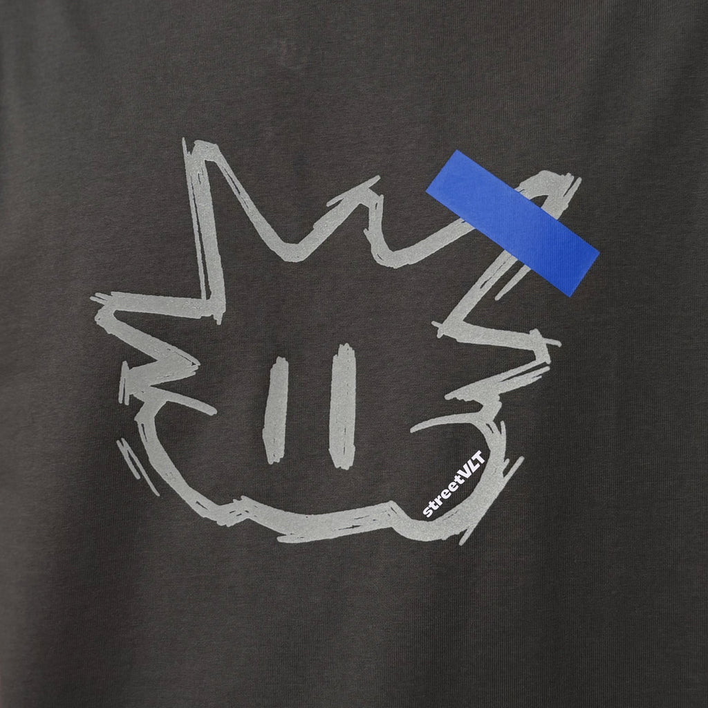 Ricky is Clown Photo Sticker Reflective Charcoal Grey Tee