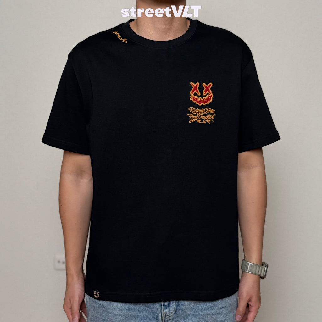 Ricky is Clown New Year Golden Thorns Embroidered Tee